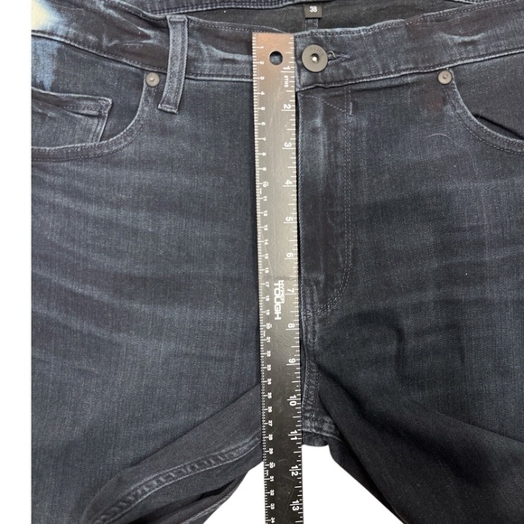 Paige Jeans Transcend Lennox Unique Tie Dye Pattern Whiskering Dark Blue Men 38 - Picture 12 of 14